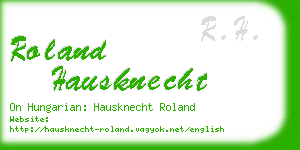 roland hausknecht business card